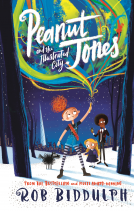 book cover for Peanut Jones and the Illustrated City: from the creator of Draw with Rob
