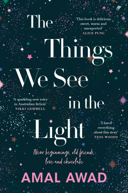 book cover for The Things We See in the Light