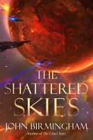 book cover for The Shattered Skies