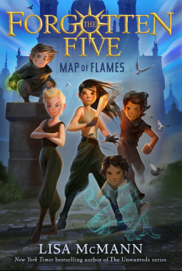 book cover for Map of Flames (The Forgotten Five, Book 1)