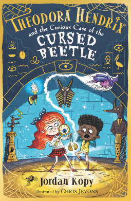 book cover for Theodora Hendrix and the Curious Case of the Cursed Beetle