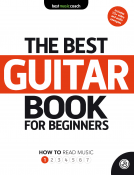 book cover for The Best Guitar Book for Beginners