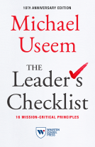 book cover for The Leader's Checklist,10th Anniversary Edition