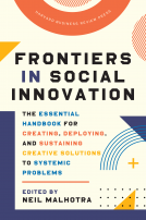 book cover for Frontiers in Social Innovation