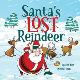 book cover for Santa's Lost Reindeer