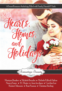 book cover for Hearts, Homes & Holidays