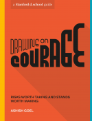 book cover for Drawing on Courage