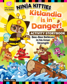 book cover for Ninja Kitties Kitlandia is in Danger! Activity Storybook