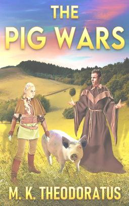 book cover for The Pig Wars