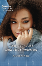 book cover for New Year Kiss with His Cinderella