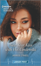 book cover for New Year Kiss with His Cinderella