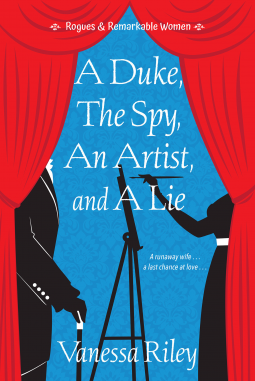 book cover for A Duke, the Spy, an Artist, and a Lie