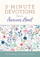 book cover for 3-Minute Devotions for an Anxious Heart