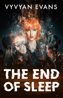 book cover for The End of Sleep