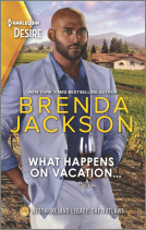 book cover for What Happens on Vacation...