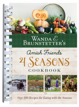 book cover for Wanda E. Brunstetter's Amish Friends 4 Seasons Cookbook