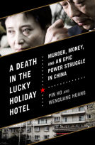 book cover for A Death in the Lucky Holiday Hotel