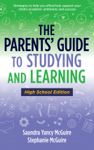 book cover for The Parents’ Guide to Studying and Learning (High School Edition)