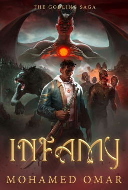 book cover for Infamy-The Godling Saga