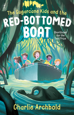 book cover for The Sugarcane Kids and the Red-bottomed Boat
