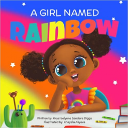 book cover for A Girl Named Rainbow