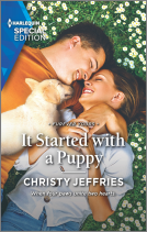 book cover for It Started with a Puppy