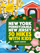 book cover for 50 Hikes with Kids New York, Pennsylvania, and New Jersey