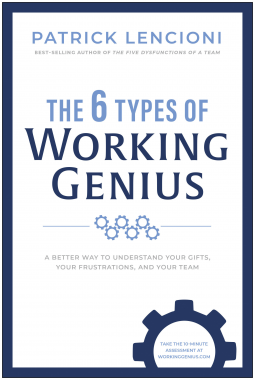 book cover for The 6 Types of Working Genius