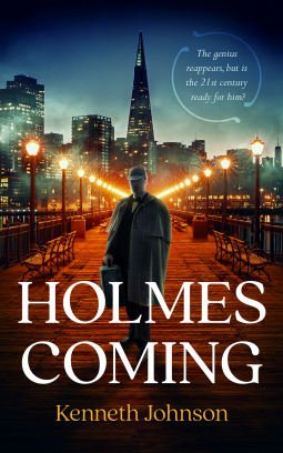 book cover for Holmes Coming
