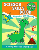 book cover for Scissor Skills Book for Kids