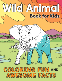 book cover for Wild Animal Book for Kids