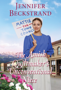 book cover for The Amish Quiltmaker's Unconventional Niece