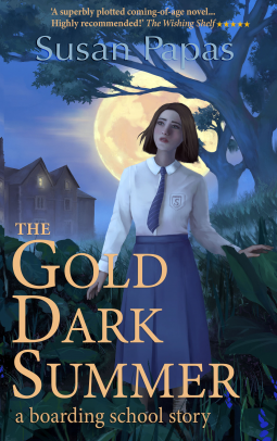 book cover for The Gold Dark Summer