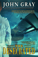 book cover for The Desecrated