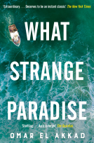 book cover for What Strange Paradise