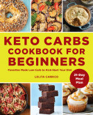 book cover for Keto Carbs Cookbook for Beginners