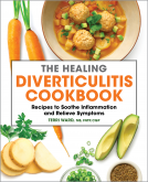 book cover for The Healing Diverticulitis Cookbook