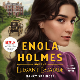 book cover for Enola Holmes and the Elegant Escapade