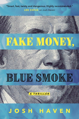 book cover for Fake Money, Blue Smoke