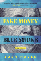 book cover for Fake Money, Blue Smoke