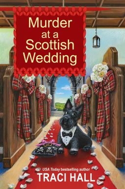 book cover for Murder at a Scottish Wedding