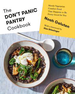 book cover for The Don't Panic Pantry Cookbook