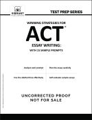 book cover for Winning Strategies For ACT Essay Writing