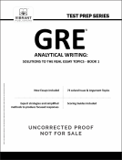 book cover for GRE Analytical Writing