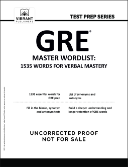 book cover for GRE Master Wordlist