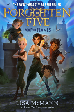 book cover for Map of Flames (The Forgotten Five, Book 1)