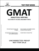 book cover for GMAT Analytical Writing
