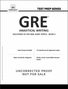 book cover for GRE Analytical Writing