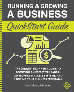 book cover for Running & Growing a Business QuickStart Guide