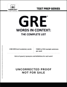 book cover for GRE Words In Context: The Complete List